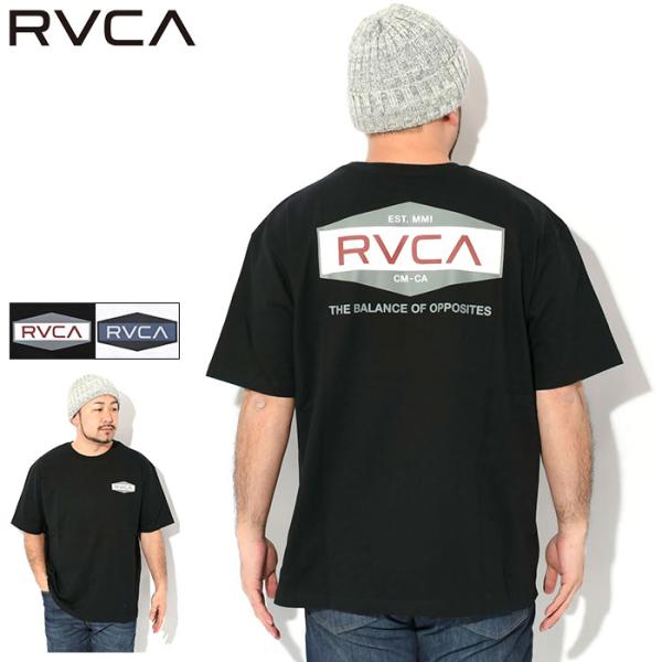 メンズ RVCA ルーカ Tシャツ 半袖 トレーナー ブラック M RVCA（ルーカ） 半袖Tシャツ メンズ ボックス SS Tシャツ RVCA