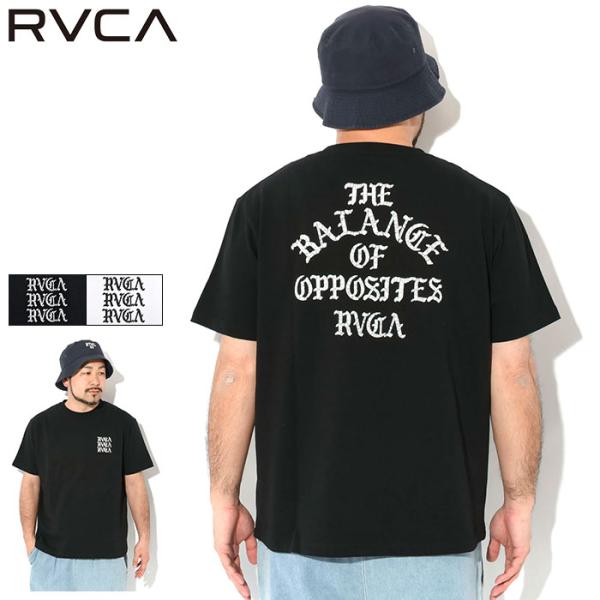 Tシャツ(半袖/袖なし) RVCA T-shirt RVCA ルーカ 半袖 Tシャツ メンズ バックプリント BF041-254 ショート
