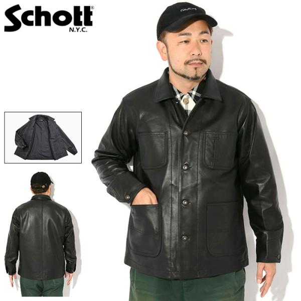 Schott N.Y.C（ショット） ジャケット Schott メンズ ラム レザー