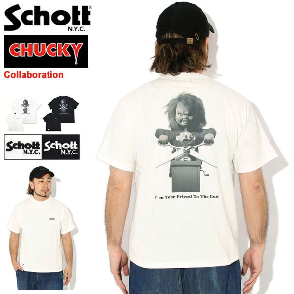 Schott N.Y.C（ショット） Tシャツ 半袖 Schott メンズ チャッキー