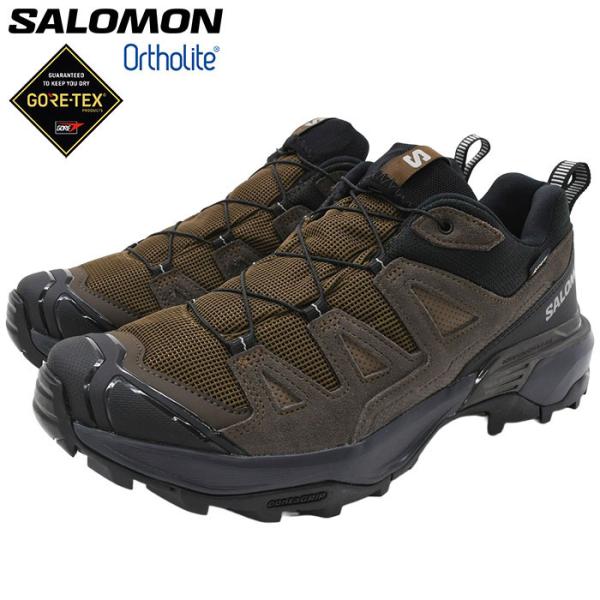 サロモン スニーカー SALOMON メンズ 男性用 エックス ウルトラ 360 レザー ゴアテックス Dark Earth/Delicioso/Sharkskin ( X ULTRA 360 防水 L47571200 )