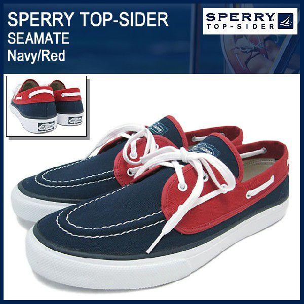 スペリー トップサイダー SPERRY TOP-SIDER シーメイト Navy/Red