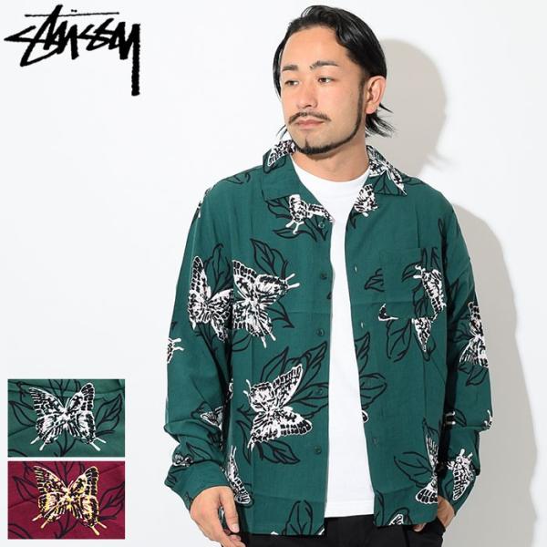 トップス Stussy Butterfly LS Shirt STUSSY ステューシー シャツ 長袖 メンズ Butterfly(stussy