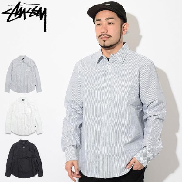 STUSSY ステューシー シャツ 長袖 メンズ Classic Hidden Button