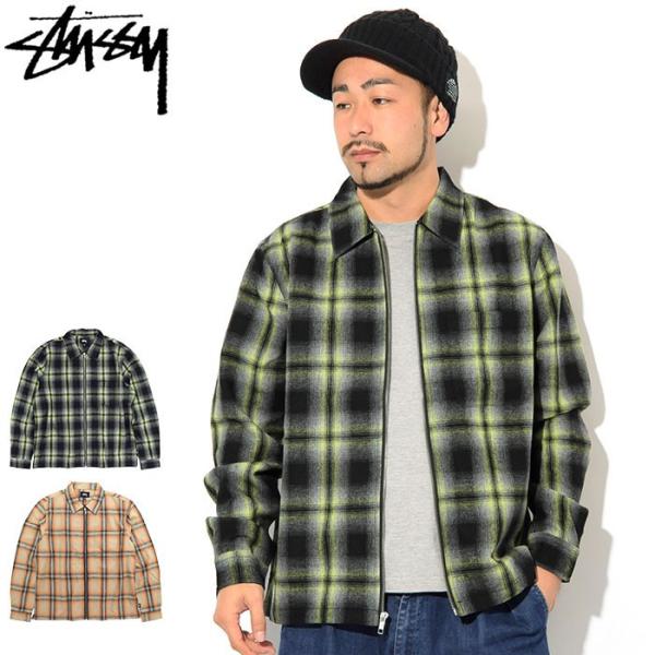 STUSSY（ステューシー） シャツ 長袖 メンズ Gunn Plaid Zip Up(stussy