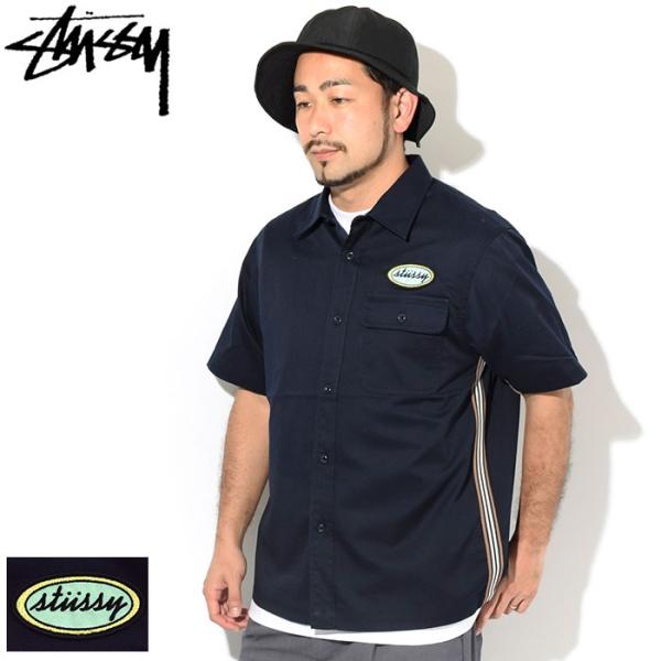 STUSSY ステューシー シャツ 半袖 メンズ Side Taped Garage