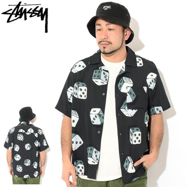 STUSSY ステューシー シャツ 半袖 メンズ Dice Pattern ( stussy