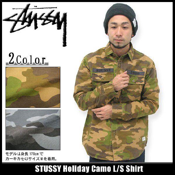 STUSSY（ステューシー） STUSSY Holiday Camo シャツ 長袖(stussy