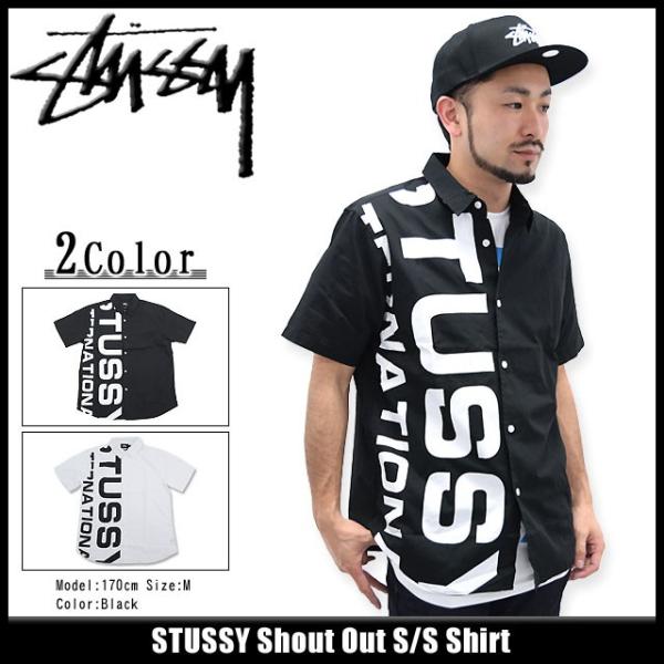 STUSSY（ステューシー） STUSSY Shout Out シャツ 半袖(stussy shirt