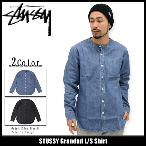 STUSSY ステューシー シャツ 長袖 メンズ Grandad(stussy shirt STUSSY ステューシー シャツ 長袖 メンズ Grandad(stussy shirt