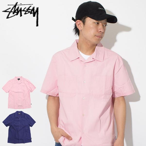 ステューシー シャツ 半袖 STUSSY メンズ Open Collar(stussy shirt オープンカラーシャツ トップス 男性用