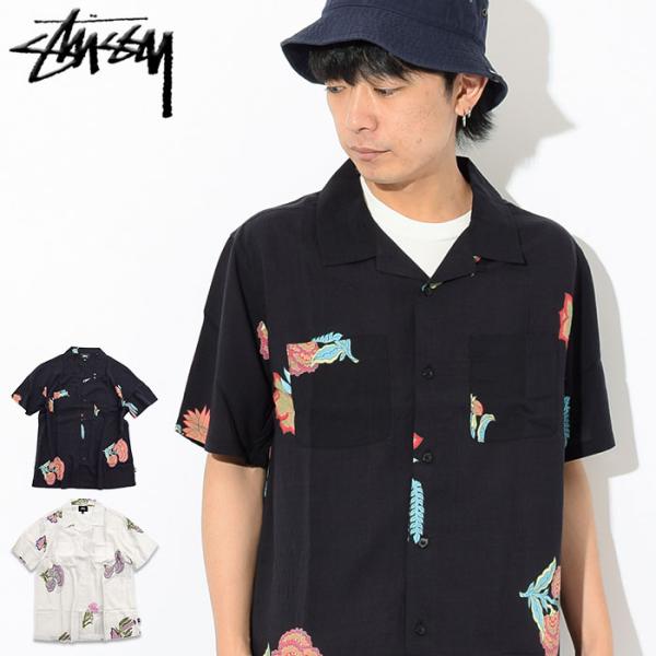 STUSSY ステューシー ポロシャツ ジップアップ ブルーS チェッカー 半袖 STUSSY ステューシー ポロシャツ ジップアップ ブルーS