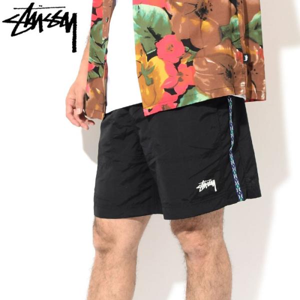 Stüssy ブラック ジャケット・ハーフパンツセットアップ Mサイズ Stüssy ブラック ジャケット・ハーフパンツセットアップ Mサイズ