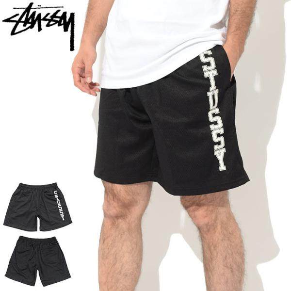 ステューシー ハーフパンツ STUSSY メンズ Collegiate Mesh ( stussy