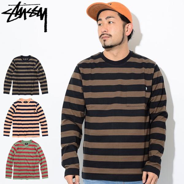 STUSSY（ステューシー） カットソー 長袖 メンズ Malcolm Stripe