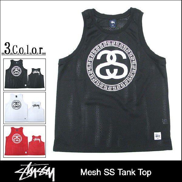 STUSSY メッシュ タンクトップ ステューシー STUSSY ステューシー タンクトップ メンズ Stock Mesh(stussy