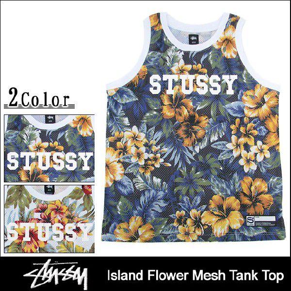 STUSSY ステューシー Island Flower Mesh タンクトップ(stussy STUSSY ステューシー Island Flower Mesh タンクトップ(stussy