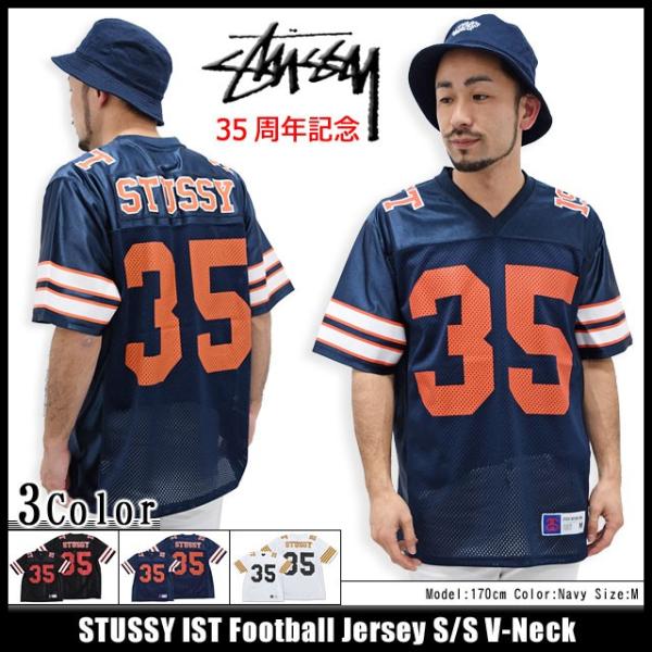 STUSSY ステューシー IST Football Jersey Vネック 半袖(stussy STUSSY ステューシー IST Football Jersey Vネック 半袖(stussy