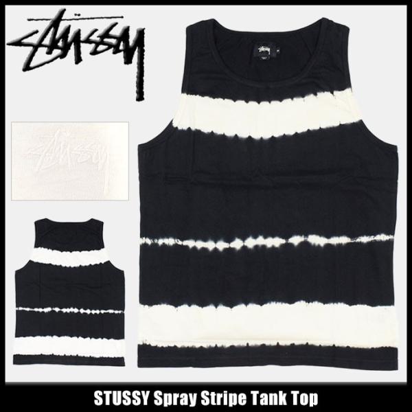 オールドステューシー正規品まとめ売り大特価タンクトップ2枚セットメンズM.L美品 STUSSY（ステューシー） タンクトップ メンズ Spray Stripe(stussy