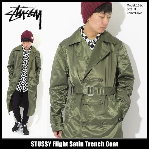 STUSSY ステューシー ジャケット メンズ Flight Satin Trench STUSSY ステューシー ジャケット メンズ Flight Satin Trench