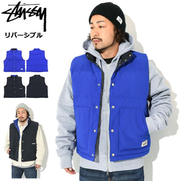 stussy ベージュ　リバーシブルダウンベスト 2512579790.jpg?1740113561