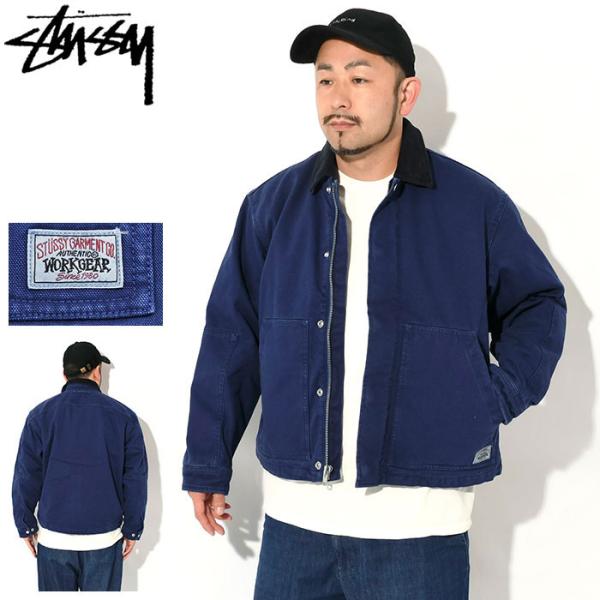 Y*.様 Stussy ブラウン ワークジャケット M 楽天市場】ステューシー ワークジャケットの通販