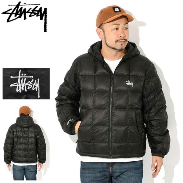ジャケット・アウター Stussy Midweight Hooded Puffer Jacket STUSSY ステューシー ジャケット メンズ Midweight Hooded Puffer