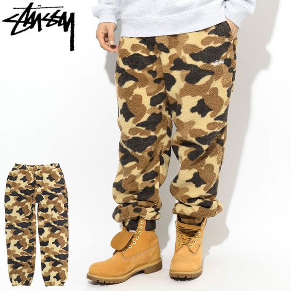 STUSSY ステューシー パンツ メンズ Camo Fleece ( stussy Pant