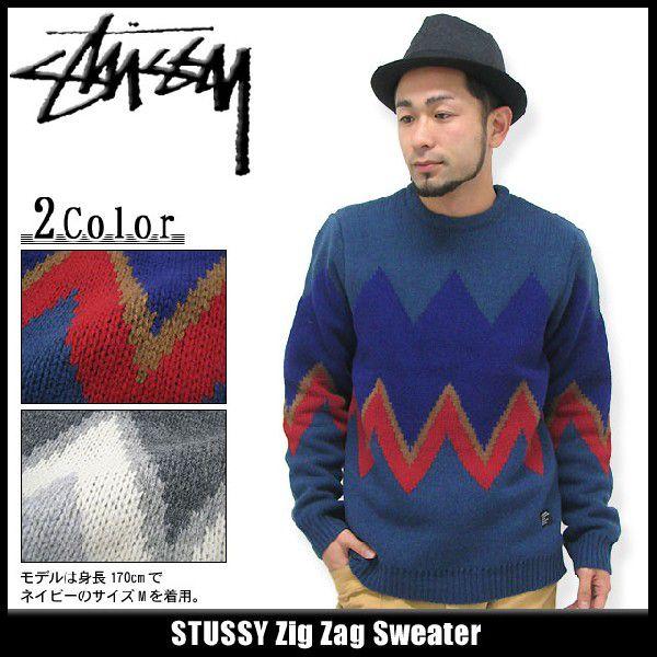 STUSSY ステューシー Zig Zag セーター(stussy sweater ニット