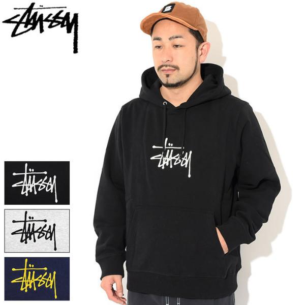 STUSSY（ステューシー） プルオーバー パーカー メンズ Basic Stussy
