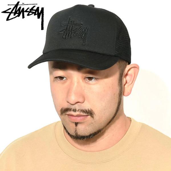 STÜSSY トラッカーキャップ ブラック/ホワイト 25SS 最新作☆STUSSY TRUCKER S CROWN SNAPBACK (STUSSY