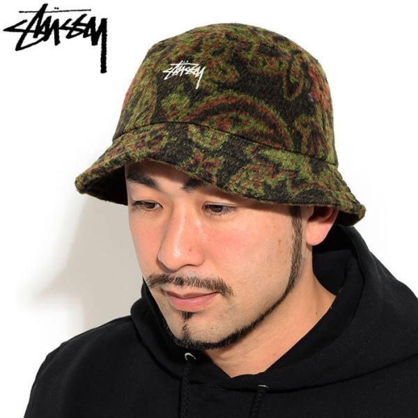 ステューシー バケット ハット STUSSY Psychedelic Deep Bucket Hat 帽子 ( stussyhat メンズ・男性用  1321069 USAモデル 正規 )