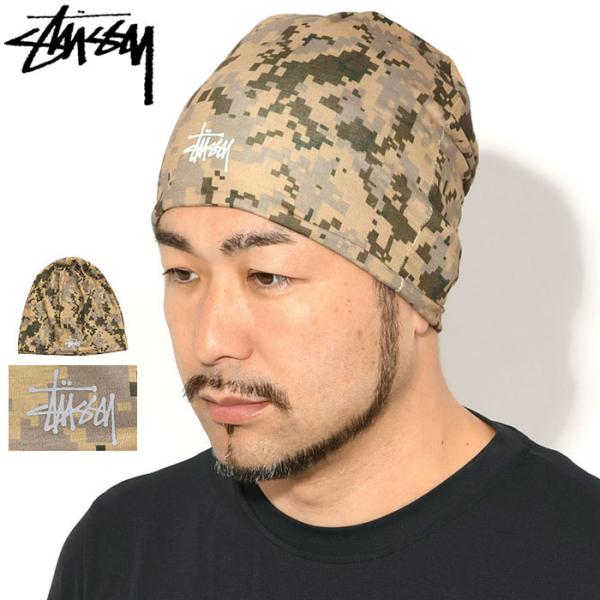 old stussy ステューシー 迷彩 ビーニー 90's OLD STUSSY ステューシービーニー ニット帽 カモ柄 迷彩