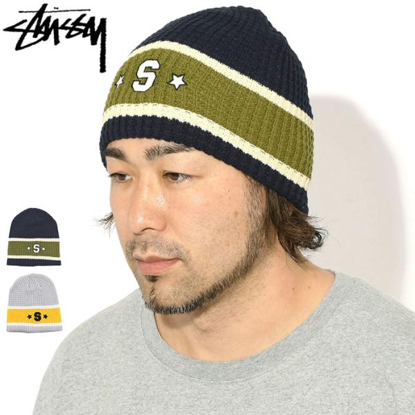 STUSSY（ステューシー） ニット帽 STUSSY Varsity S Stripe Skullcap