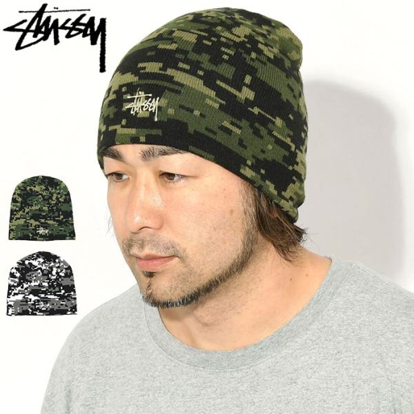 oldStussy カモフラージュ ニット帽 STUSSY（ステューシー） ニット帽 STUSSY Basic Digi Camo Skullcap