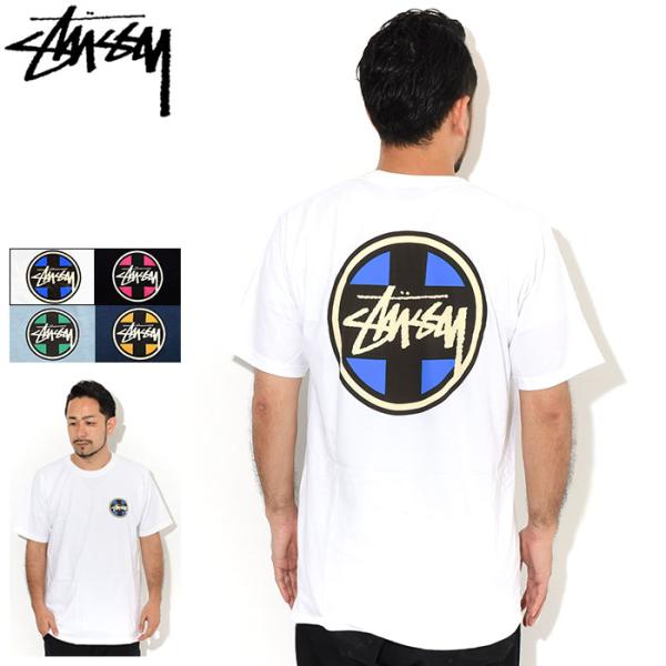 STUSSY ステューシー Tシャツ 半袖 メンズ Cross Dot ( stussy