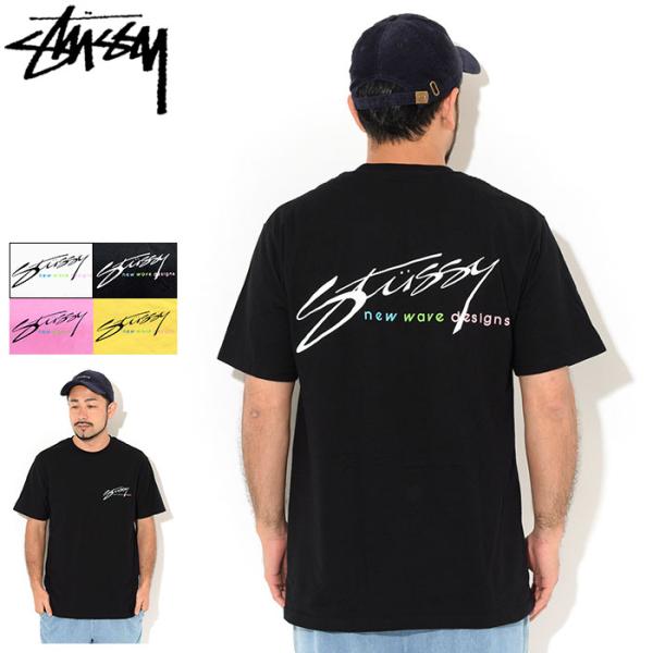 ステューシーカットソー STUSSY ステューシー Tシャツ 半袖 メンズ New Wave Designs