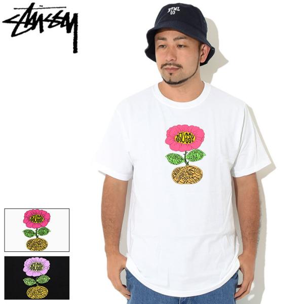 ★日本未入荷/国内即発*STUSSY*SUNFLOWER ロゴTシャツ/PB★ ☆日本未入荷/国内即発*STUSSY*SUNFLOWER ロゴTシャツ/PB