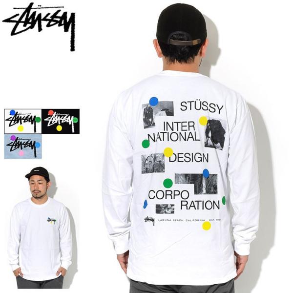 STUSSY ステューシー Tシャツ 長袖 メンズ Dot Collage ( stussy STUSSY ステューシー Tシャツ 長袖 メンズ Dot Collage ( stussy