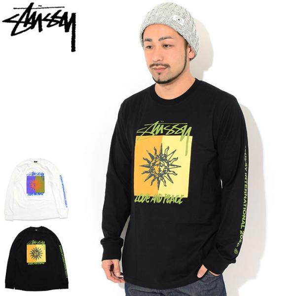 STUSSY（ステューシー） Tシャツ 長袖 メンズ Love & Peace ( stussy