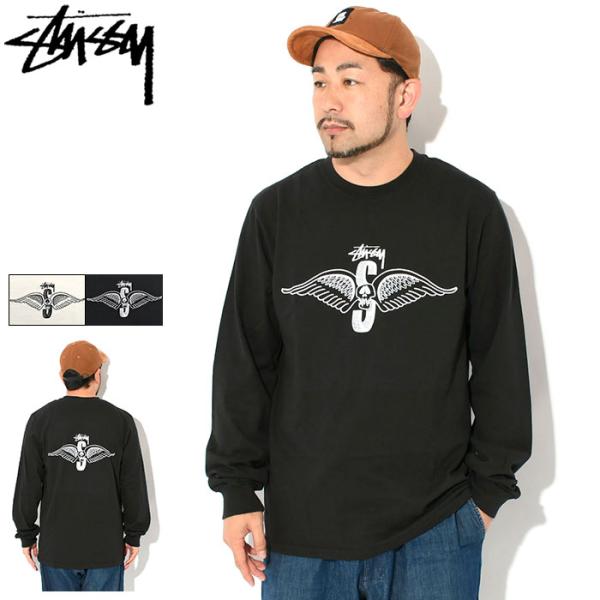 ヴィンテージ・ステューシー・長袖 STUSSY STUSSY ステューシー ロンT 長袖 DJ ストックロゴ プリント M