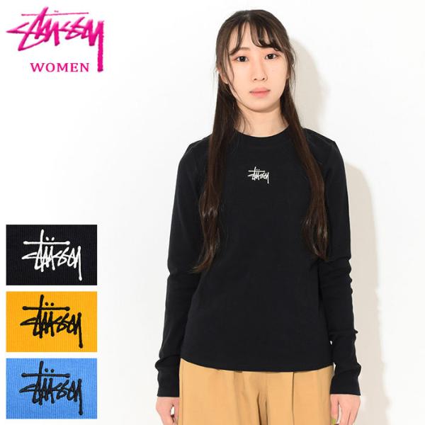 ステューシーStussyトップスジャケット長袖andベストレディース 楽天市場】ステューシー STUSSY Tシャツ 長袖 レディース WOMEN