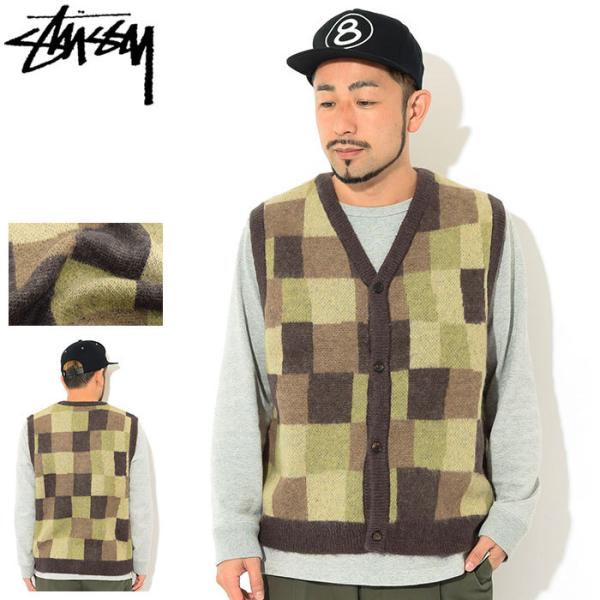 STUSSY ステューシー ベスト メンズ & レディース Wobbly Check STUSSY ステューシー ベスト メンズ & レディース Wobbly Check