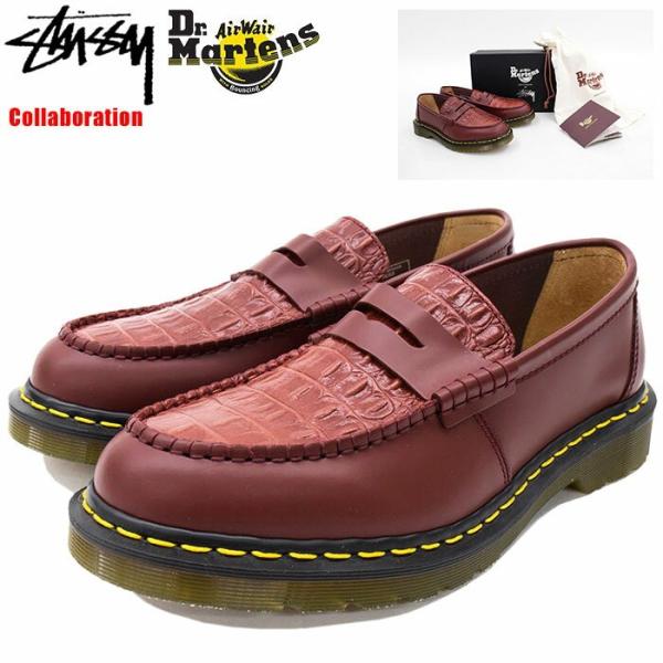 Dr.Martens × STUSSY PENTON ローファー ドレス/ビジネス 靴 メンズ 日本販売正規品