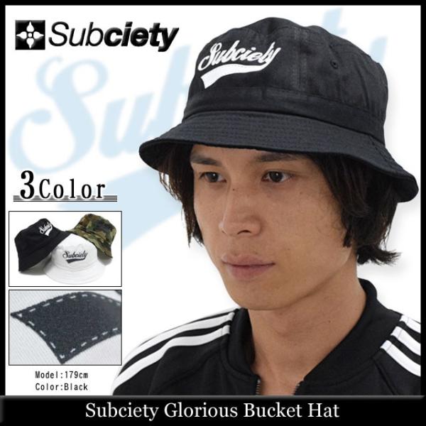 Subciety 刺繍入りバケットハット ブラック フリーサイズ Embroidery bucket hat - Subciety Online Store