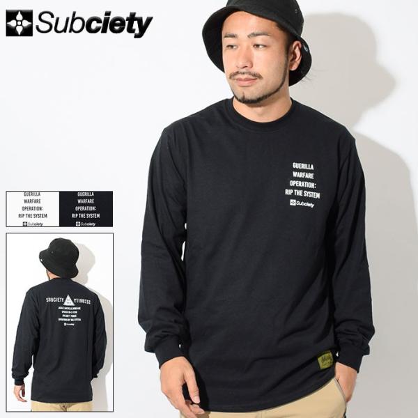 Subciety サブサエティ Tシャツ 長袖 メンズ セクション