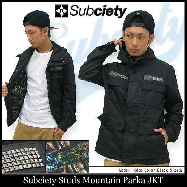 サブサエティ Subciety スタッズ マウンテン パーカー ジャケット(subciety SUBCIETY サブサエティー Studs  Mountain Parka JKT アウター)