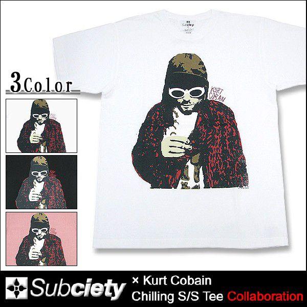 Subciety（サブサエティ） Subciety×カート コバーン チリング Tシャツ