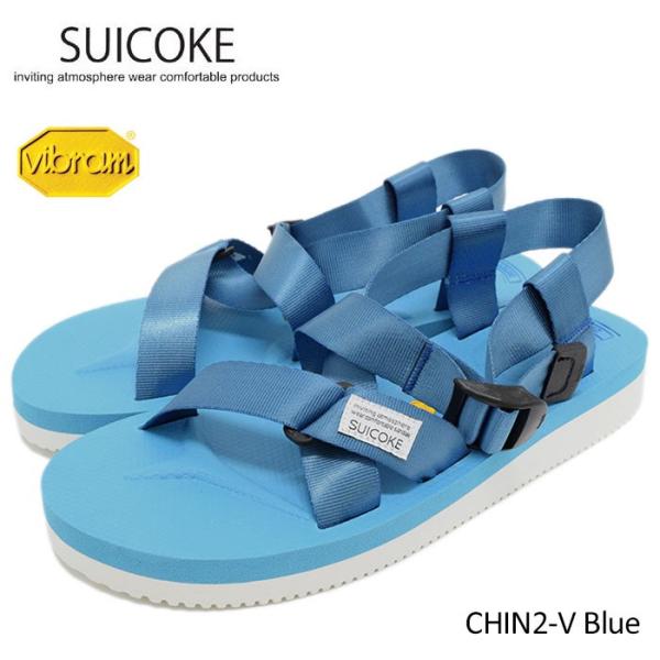 SUICOKEスイコックVibramソールサンダル suicoke（スイコック） サンダル メンズ 男性用 CHIN2-V Blue(suicoke