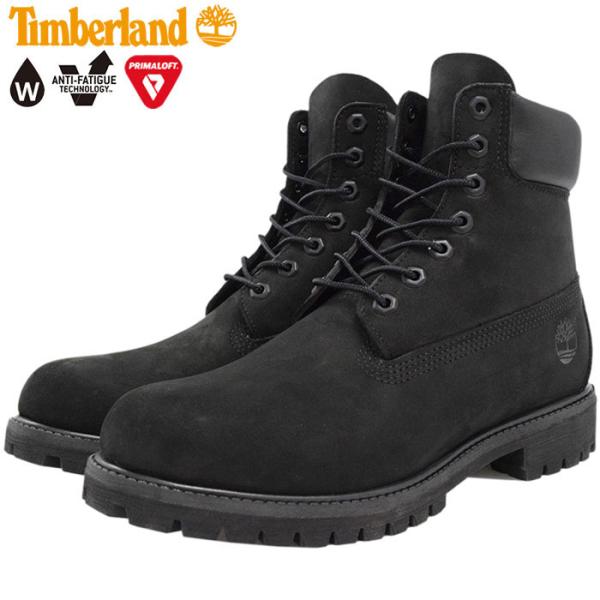 日本正規品 ティンバーランド ブーツ Timberland 6インチ プレミアム ブラックヌバック ...